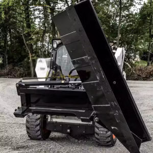 Left Dumping Bucket attachment mini skid  steer loader MST436